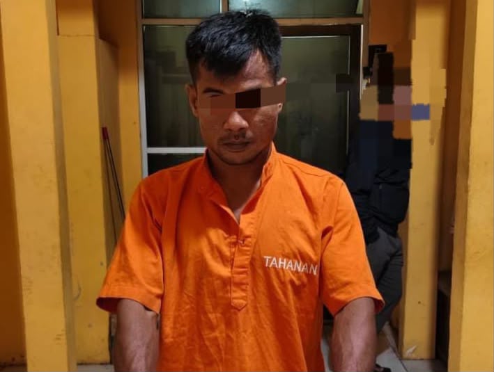 Polsek Tapung Hilir Tangkap Pengedar Sabu di Kebun Sawit