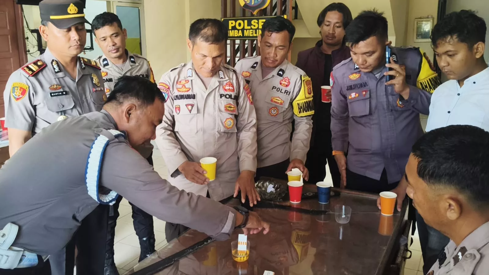 Tes Urine 19 Personel Polsek Rimba Melintang Negatif