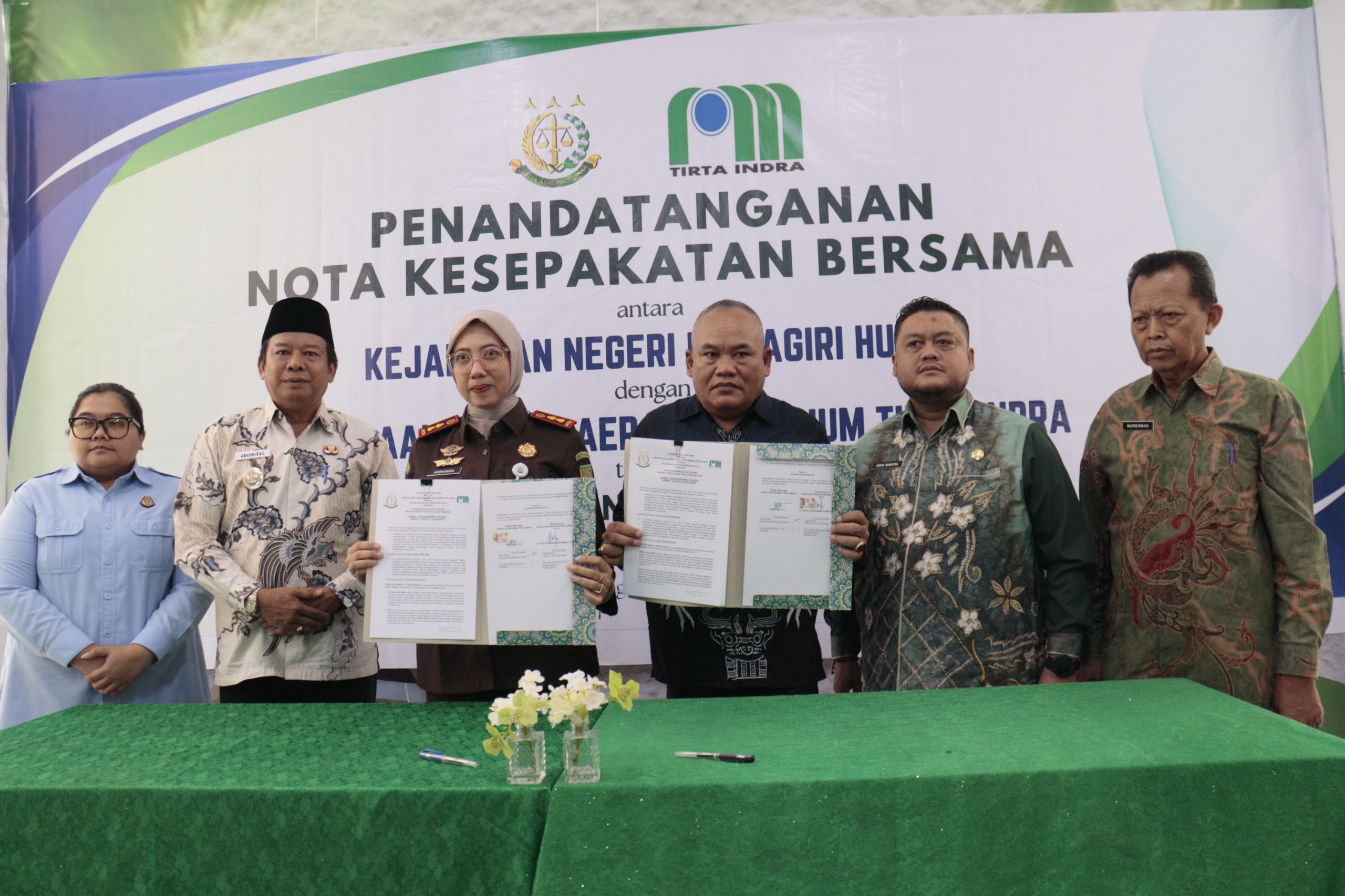 Perkuat Pelayanan Air Bersih, Kejari Inhu dan Perumda Tirta Indragiri Teken MoU DATUN