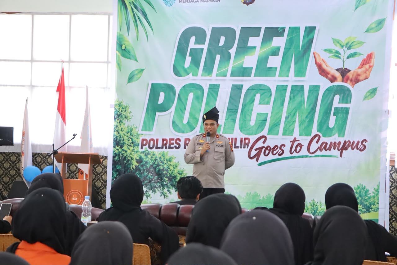 Police Go To Kampus, Polres Rohil Edukasi Mahasiswa ITR soal Green Policing dan Karhutla