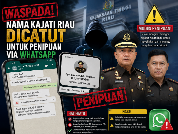 Nama Kajati Riau Dicatut untuk Penipuan via WhatsApp