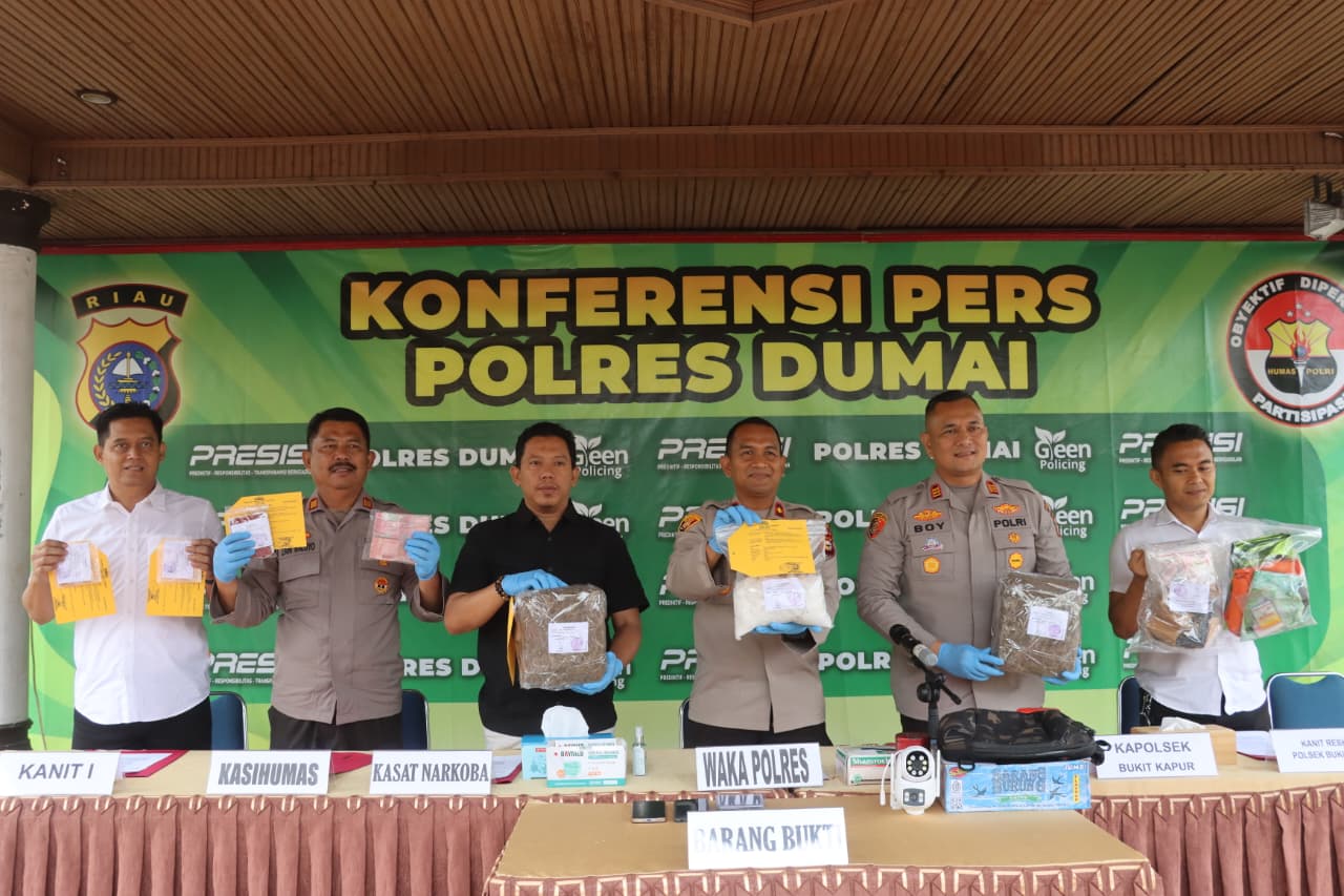 Hendak Padamkan Karhutla, Polisi Malah Temukan Pondok Penyimpanan Narkoba di Dumai