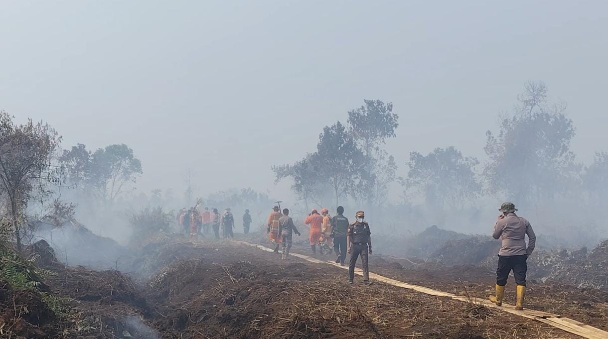 Wartawan Lokal Dilarang Liput Kunjungan Presiden Prabowo di Lokasi Karhutla Rimbo Panjang