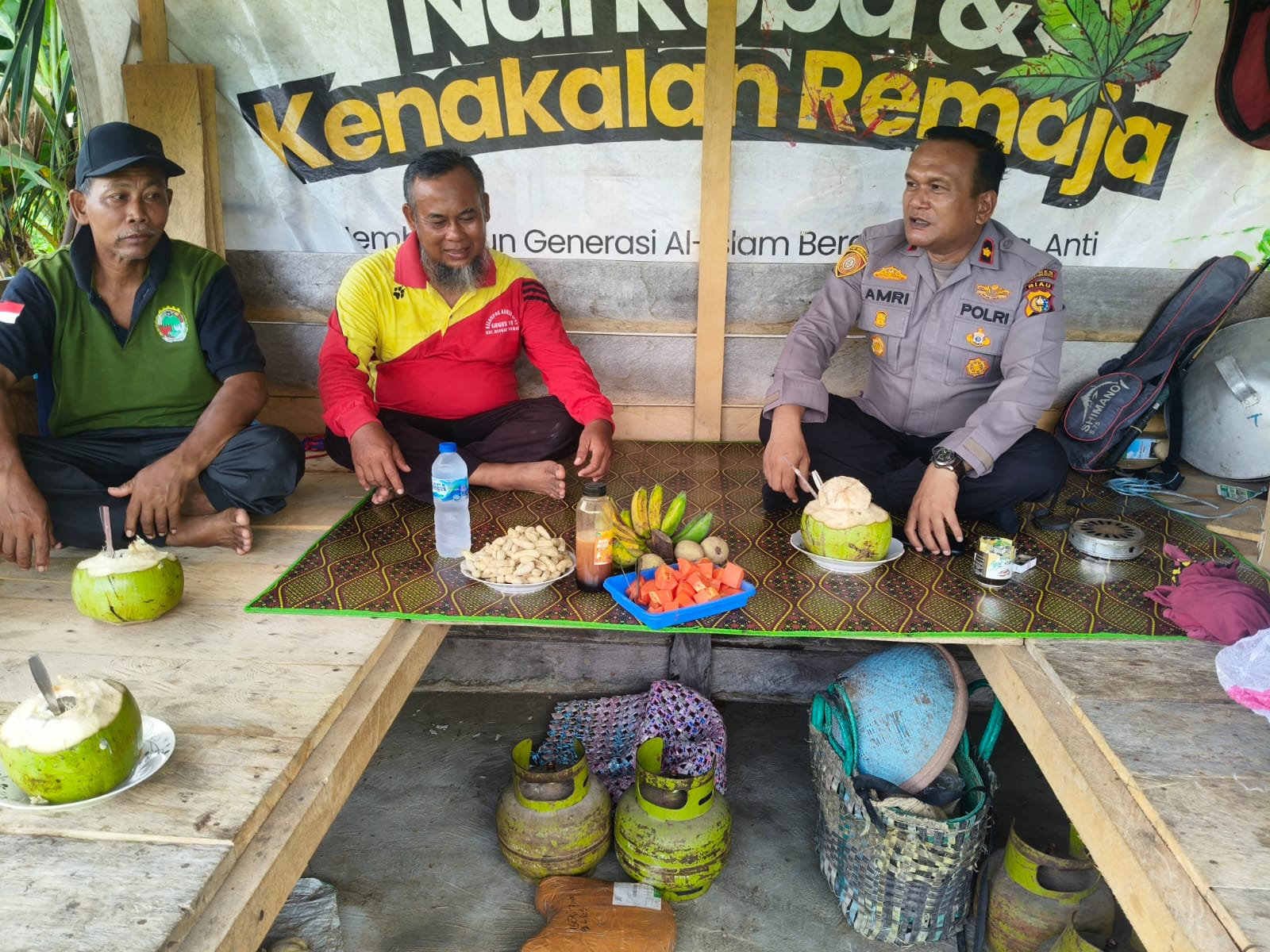 Kapolsek Rengat Barat Ajak Petani Tanam Jagung Pipil Demi Ketahanan Pangan