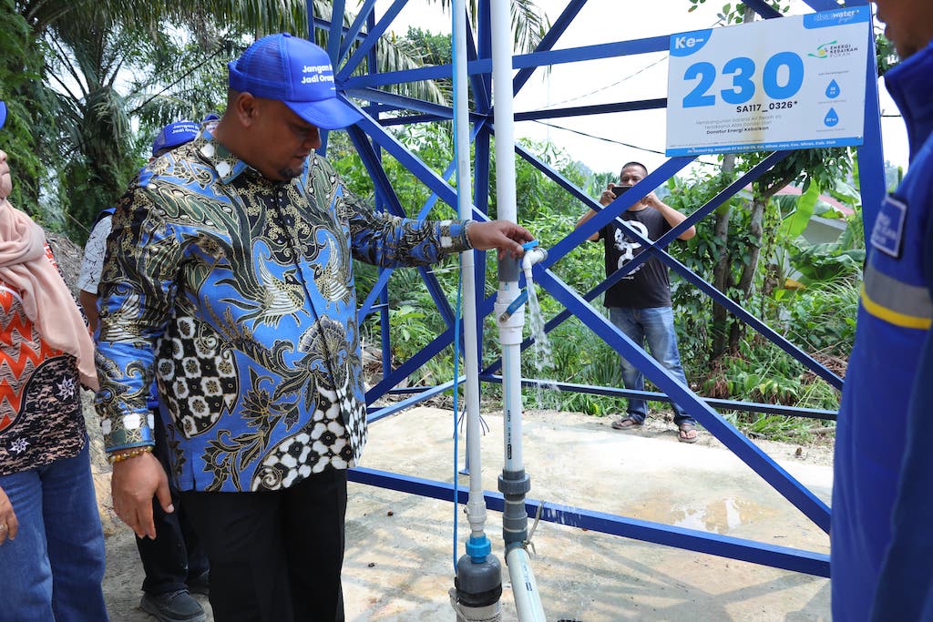 Empat Sumur Air Bersih Diresmikan di Minas, 95 Rumah Jadi Penerima Manfaat