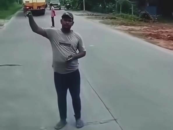 Aksi Dugaan Pungli di Jalan Kawasan Purnama Dumai Viral di Medsos