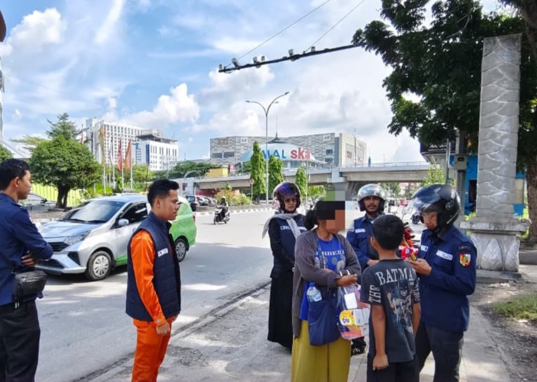 Mayoritas Pendatang, Gepeng di Pekanbaru Jadikan Mengemis Sebagai Pekerjaan