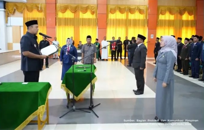 171 Pejabat Pemkab Inhu Dilantik, Bupati Ade Tekankan Integritas dan Kinerja