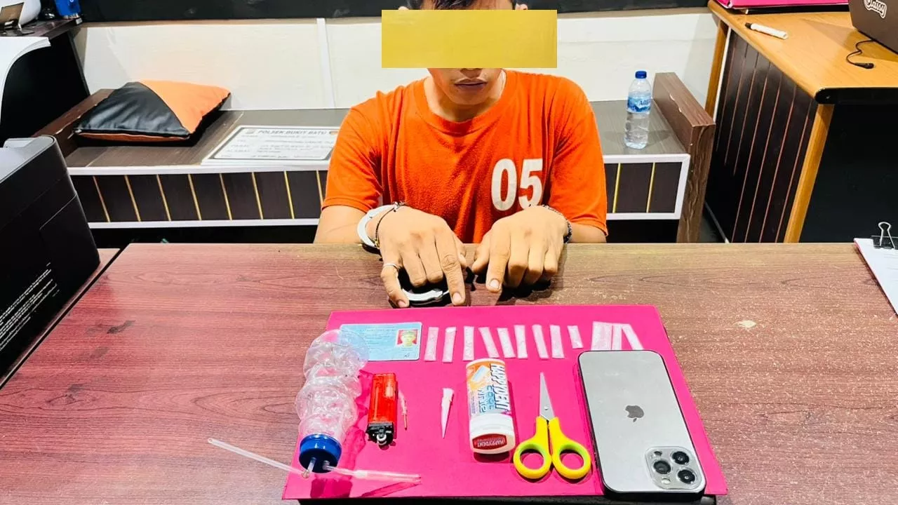Digerebek Sore Tadi, 13 Paket Sabu Disita dari Pemuda di Bandar Laksamana