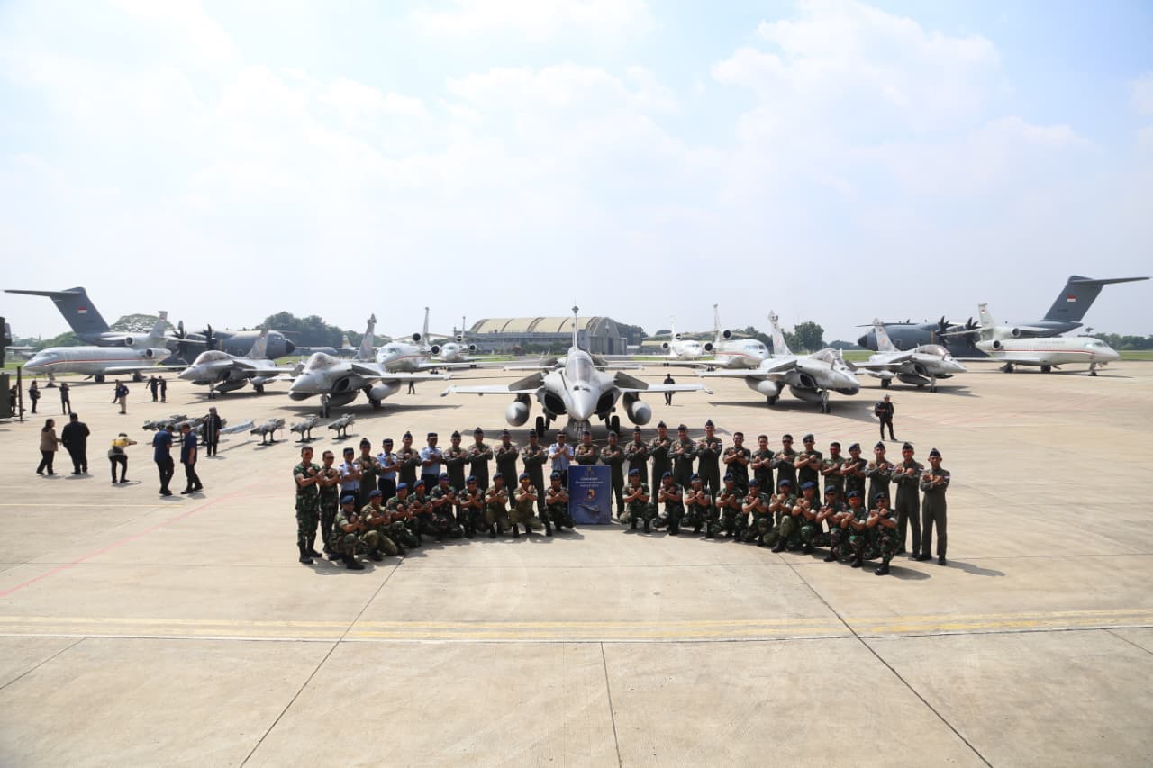 Danlanud Roesmin Nurjadin Hadiri Penyerahan Rafale dan Alpalhankam Strategis TNI di Halim