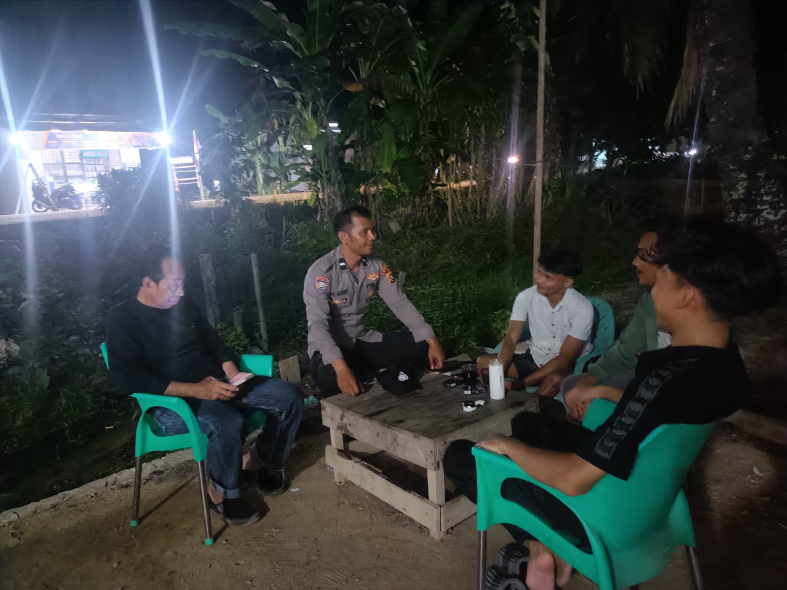 Jaga Kamtibmas, Polsek Bangko Pusako Dorong Warga Aktifkan Satkamling