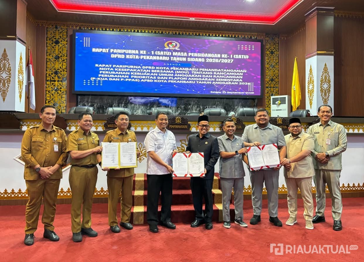 APBD Perubahan Pekanbaru 2026 Disepakati Rp3,26 Triliun, Banjir Jadi Prioritas