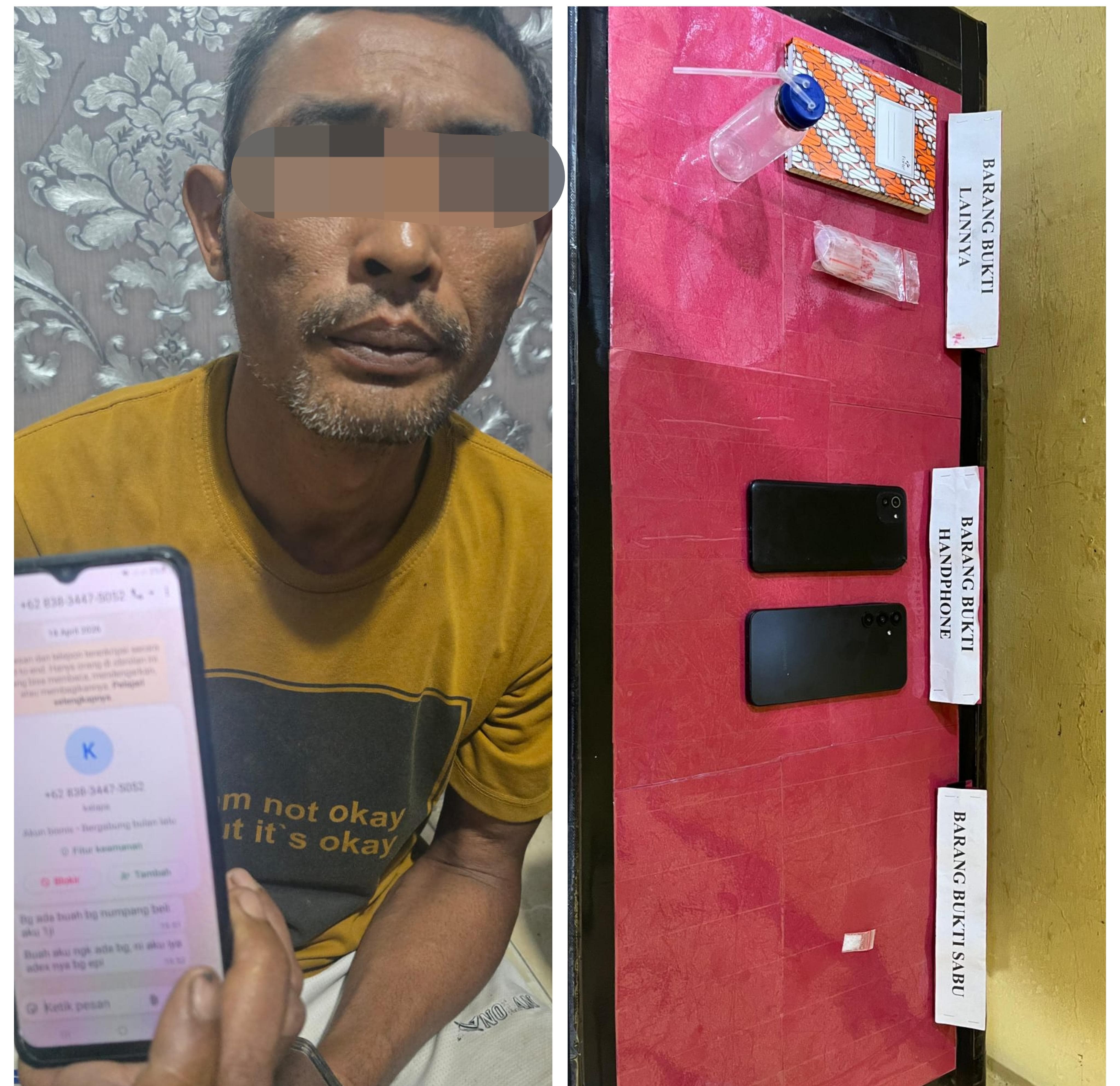Kabur Saat Digerebek, Satu Pemakai Sabu di Rohil Berhasil Ditangkap Polisi