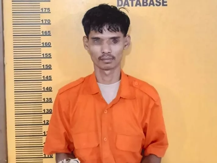 Pemuda di Rengat Ditangkap Polisi, 7 Paket Sabu Disembunyikan dalam Daun Pisang