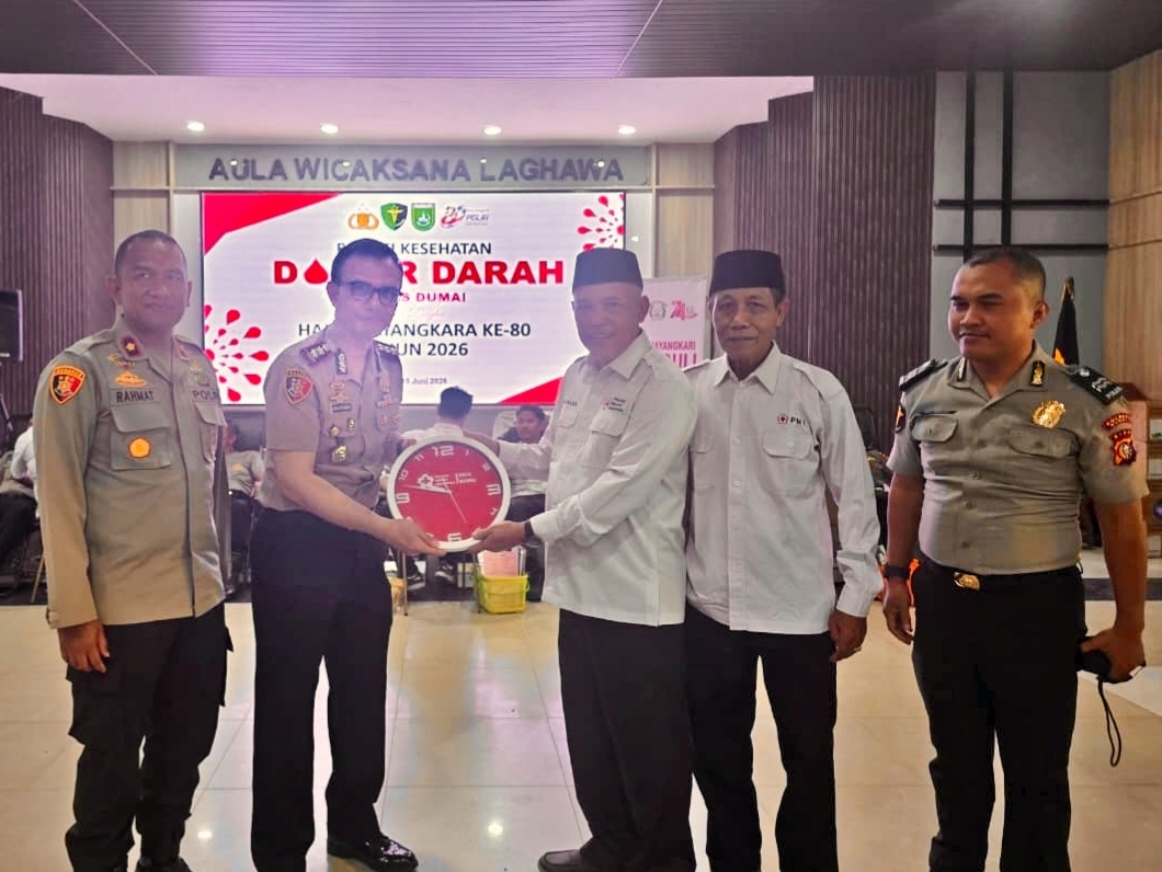 Hari Bhayangkara ke-80, Polres Dumai Gelar Donor Darah dan Kumpulkan 49 Kantong Darah