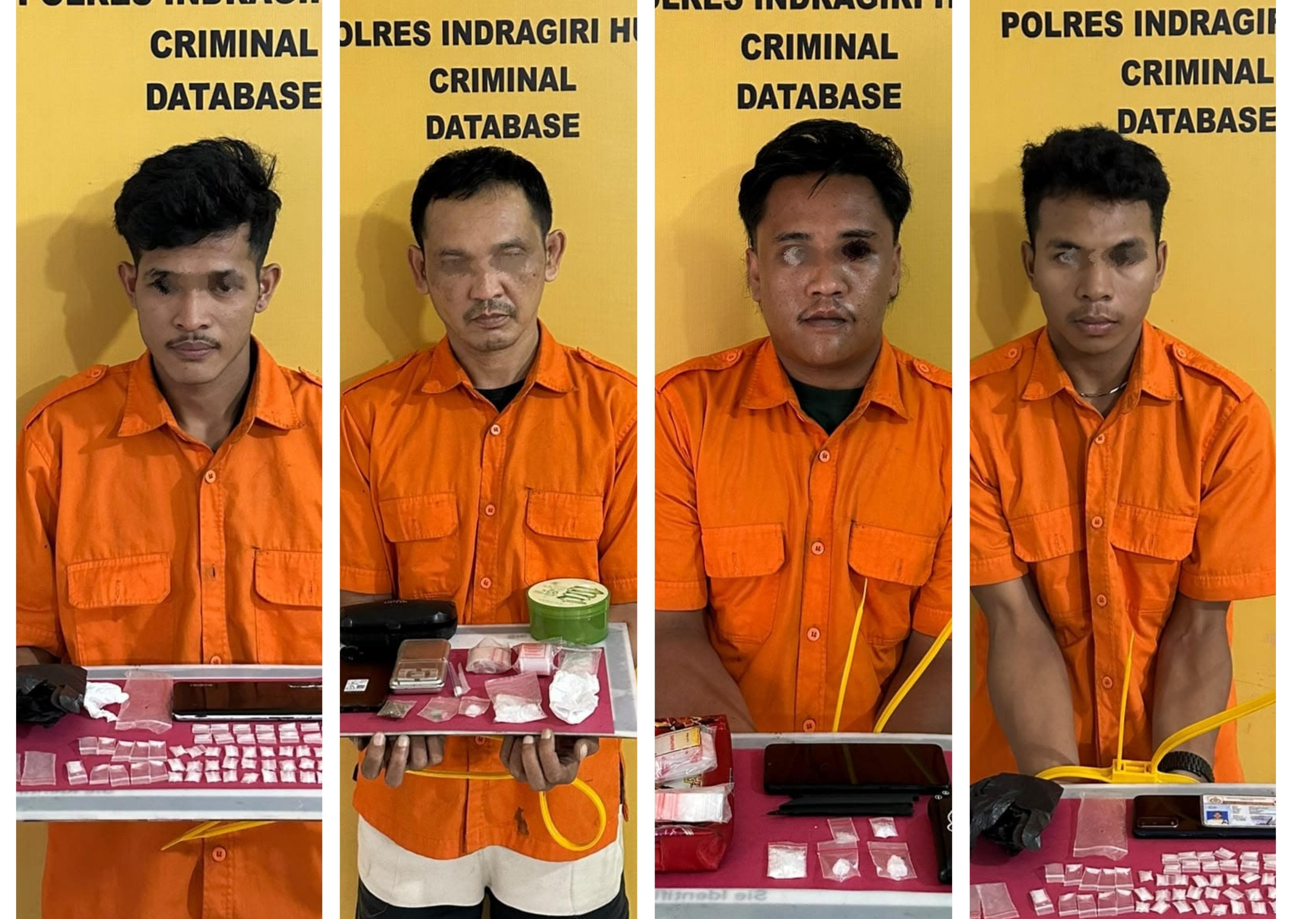 Jadi Pengedar Sabu Oknum PNS hingga Satpam di Inhu Diciduk Polisi