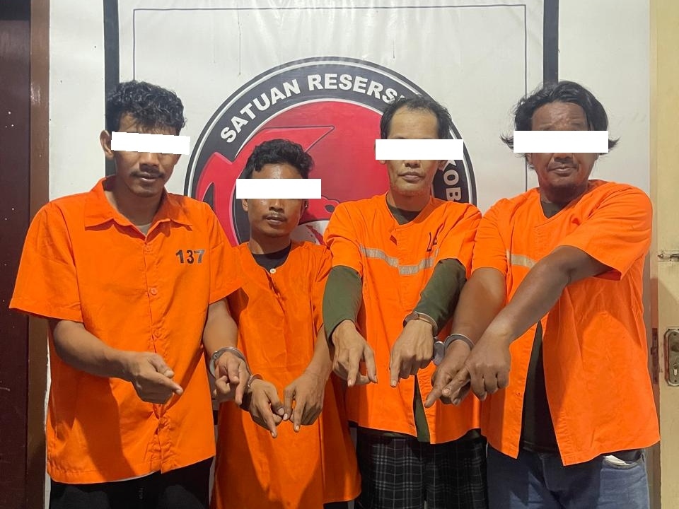 Dari Empat Tersangka Kasus Sabu yang Diamankan Polisi, Satu Honorer PUPR Bengkalis