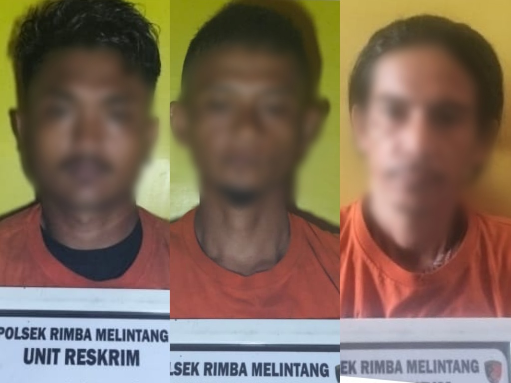 Tiga Tersangka Pengedar Sabu Diciduk Polsek Rimba Melintang