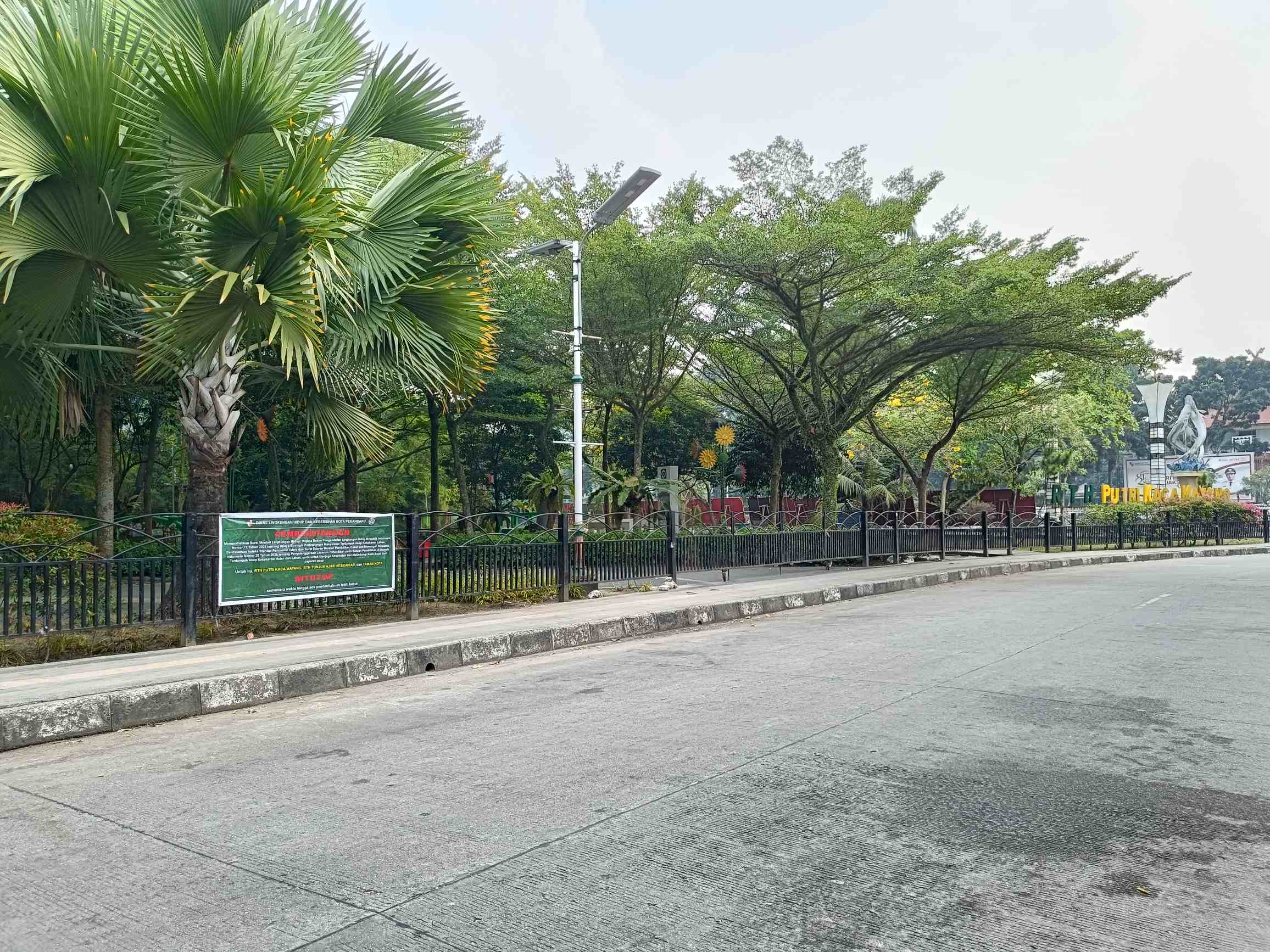 Sempat Tutup Sementara Akibat Kabut Asap, RTH dan Taman Kota Pekanbaru Kembali Dibuka