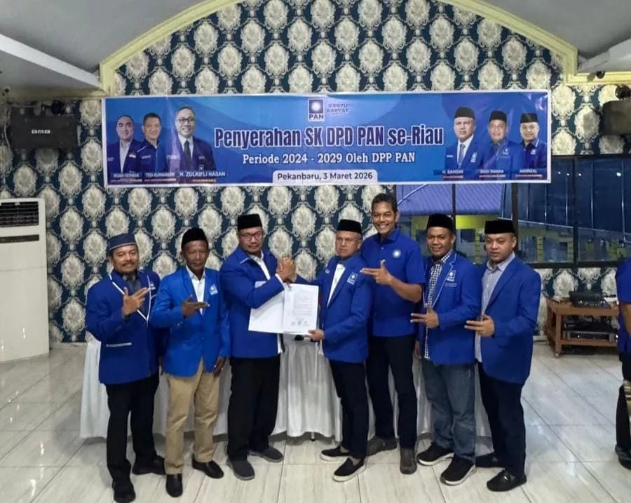 Syarif Kembali Pimpin PAN Siak, Target 7 Kursi di Pileg 2029