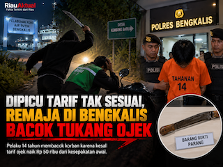 Dipicu Tarif Tak Sesuai, Remaja di Bengkalis Bacok Tukang Ojek