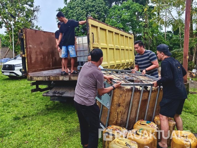 Polda Riau Bongkar Mafia Solar di Kuansing, 3.200 Liter Diamankan