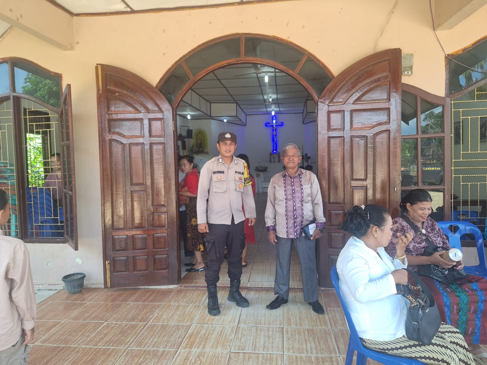 Polsek Rimba Melintang Siaga di 14 Gereja Saat Ibadah Paskah