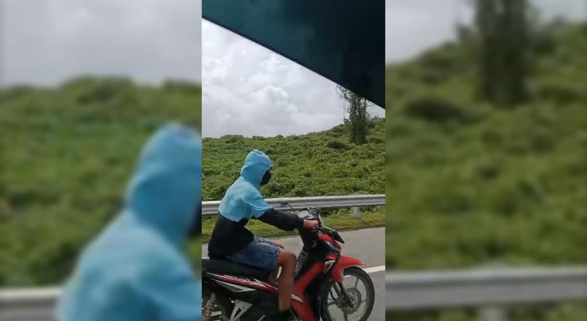 Pemotor yang Viral Masuk Tol Pekanbaru-Dumai Mengaku Tak Tahu Motor Dilarang Melintas