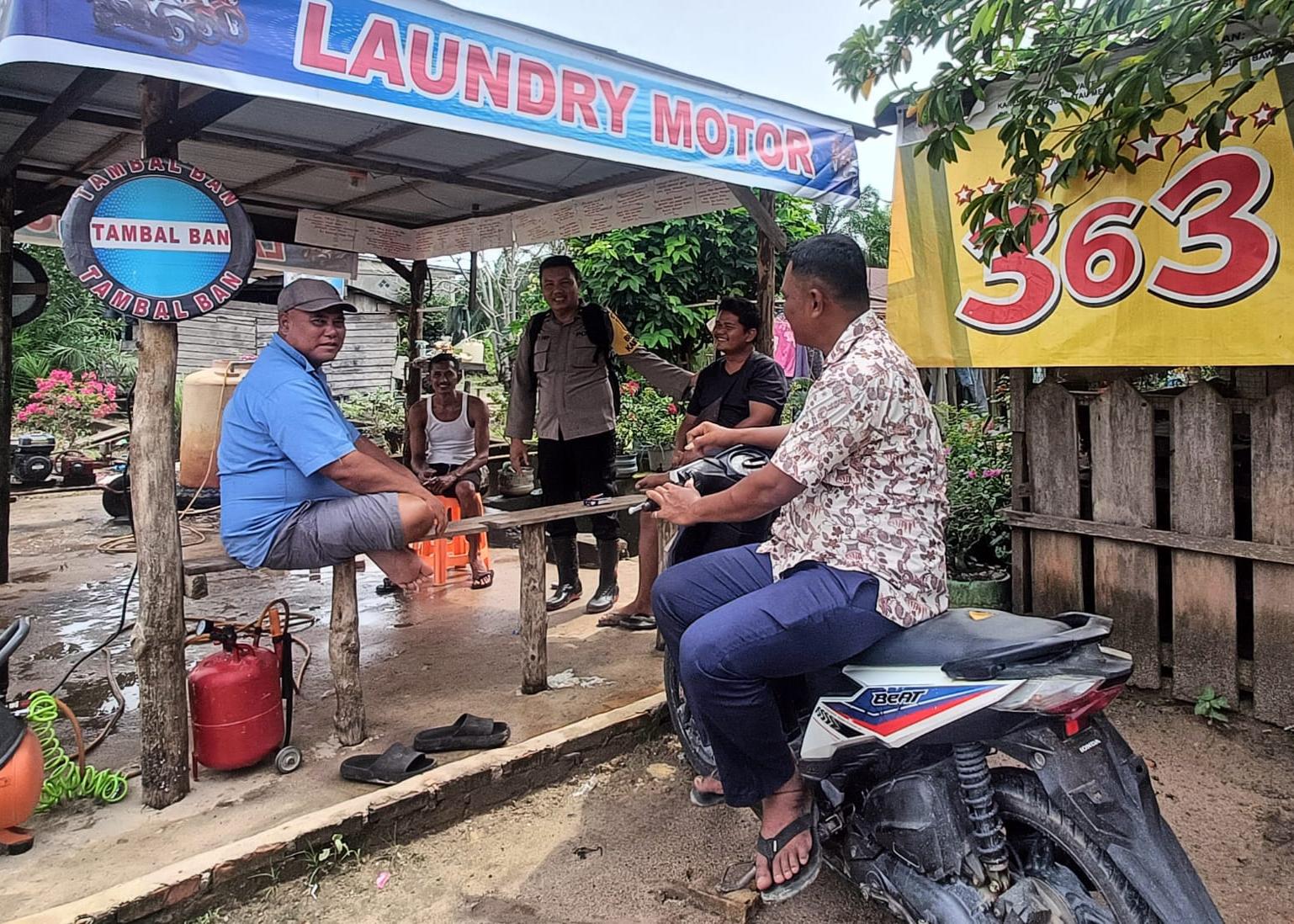 Sampaikan Pesan Kamtibmas, Polisi di Rohil Ingatkan Bahaya Judi Online dan Narkoba