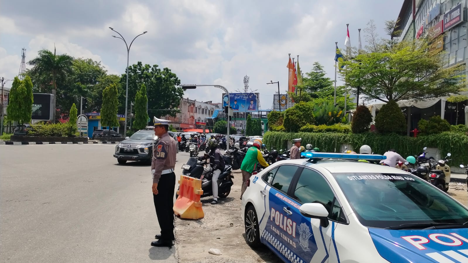 Long Weekend, Polda Riau Kerahkan Semua Personel, Jalanan Pekanbaru Dijaga Ketat