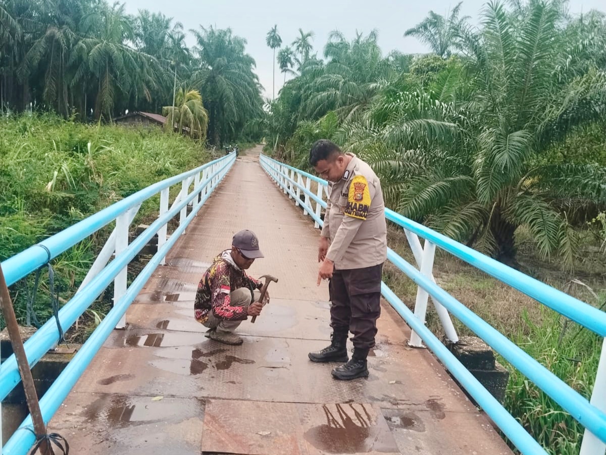 Renovasi Jembatan Merah Putih Presisi Tahap II di Rimba Melintang Rohil Capai 76 Persen