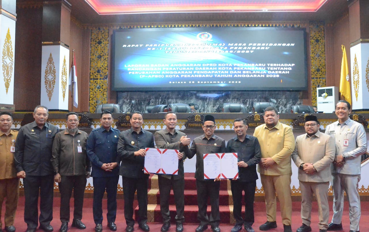 APBD Perubahan Pekanbaru 2026 Rp3,2 Triliun, Fokus Jalan, Pendidikan hingga Bantu UMKM