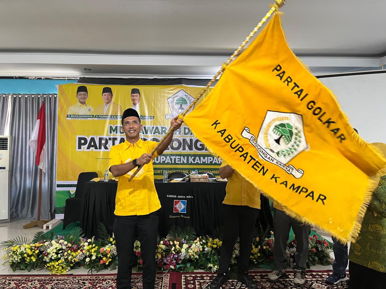 Agus Risna Terpilih Aklamasi Pimpin Golkar Kampar