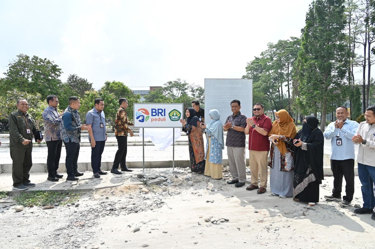 Peduli Pendidikan di Kampus, BRI Bangun Area Parkir Tampung 8000 Kendaraan Roda Dua di Unri
