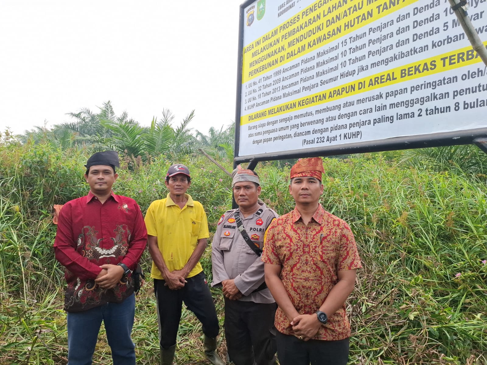 Cegah Karhutla, Polsek Bangko Pusako Patroli ke Daerah Rawan Kebakaran