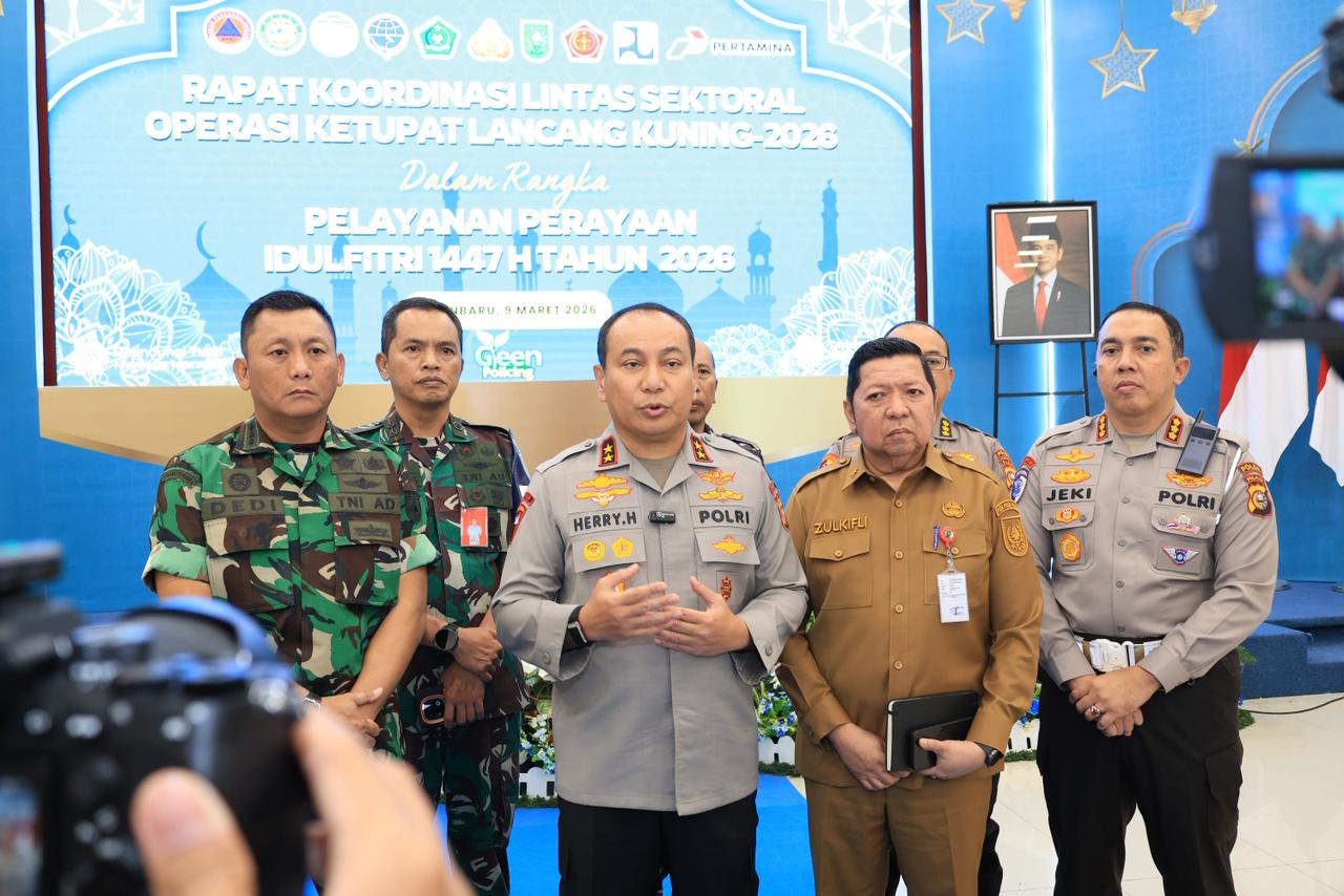 Hadapi Mudik Lebaran 2026, Polda Riau Gelar Rakor Operasi Ketupat Lancang Kuning