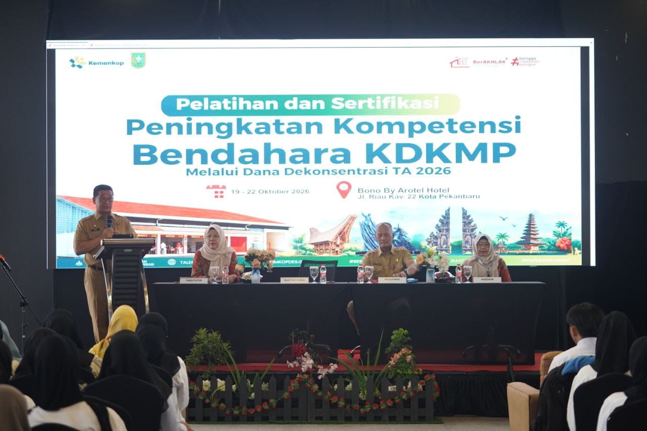Pemprov Riau Wajibkan Bendahara Koperasi Merah Putih Ikuti Sertifikasi