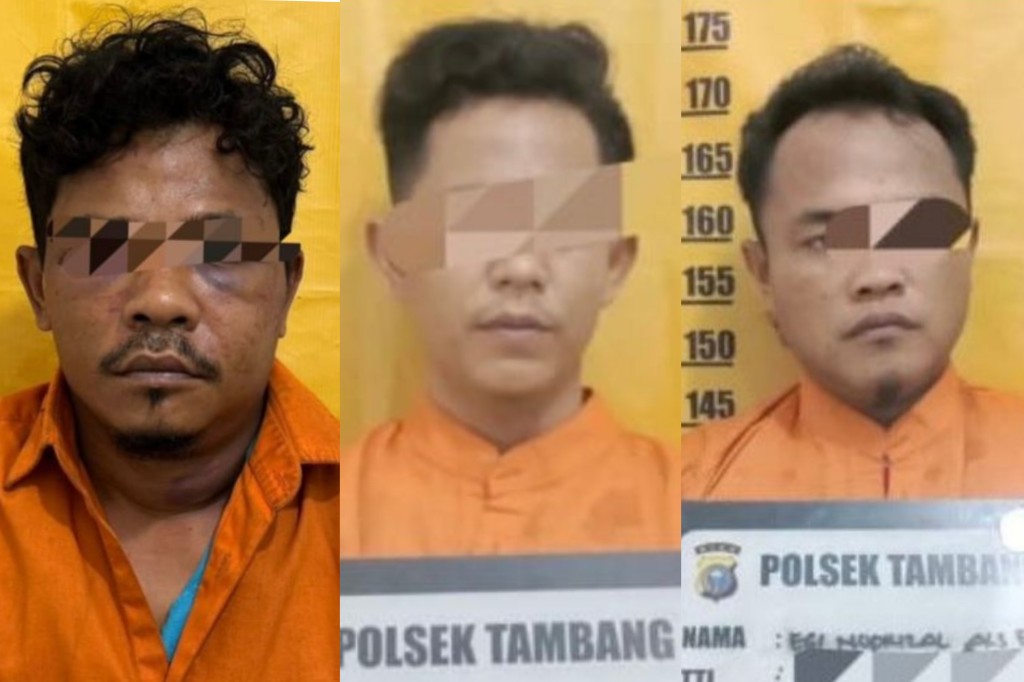 Dua Pencuri Motor di Masjid dan Penadah Diringkus Polsek Tambang