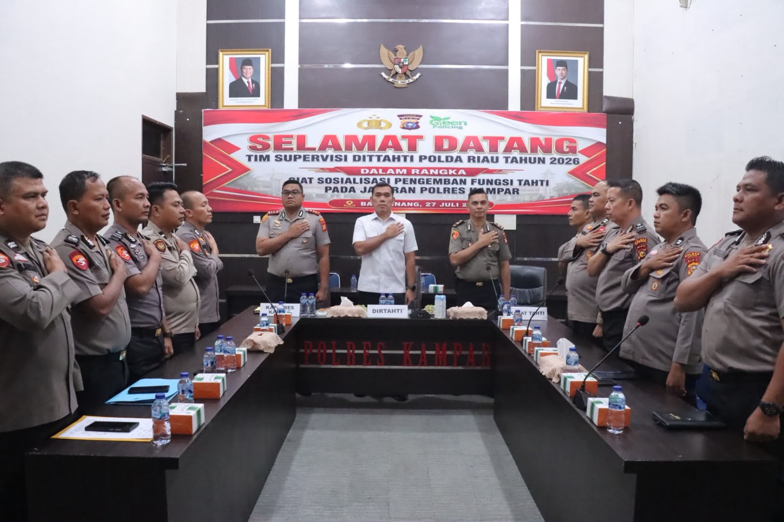 Polres Kampar Perkuat Pengelolaan Tahanan Lewat Supervisi Dittahti Polda Riau