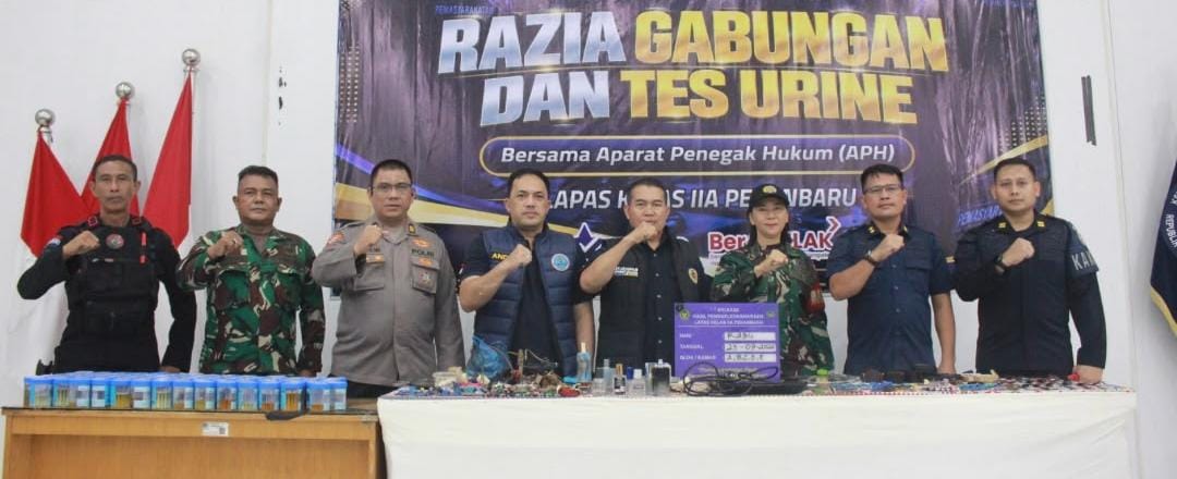 Razia Lapas Pekanbaru, Petugas Temukan Sajam Rakitan hingga Kompor Listrik