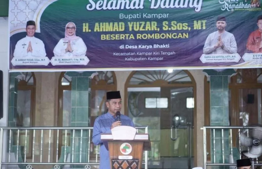 Safari Ramadan di Kampar Kiri Tengah, Bupati Kampar Kunjungi Masjid Jami’ Al Mubarokah