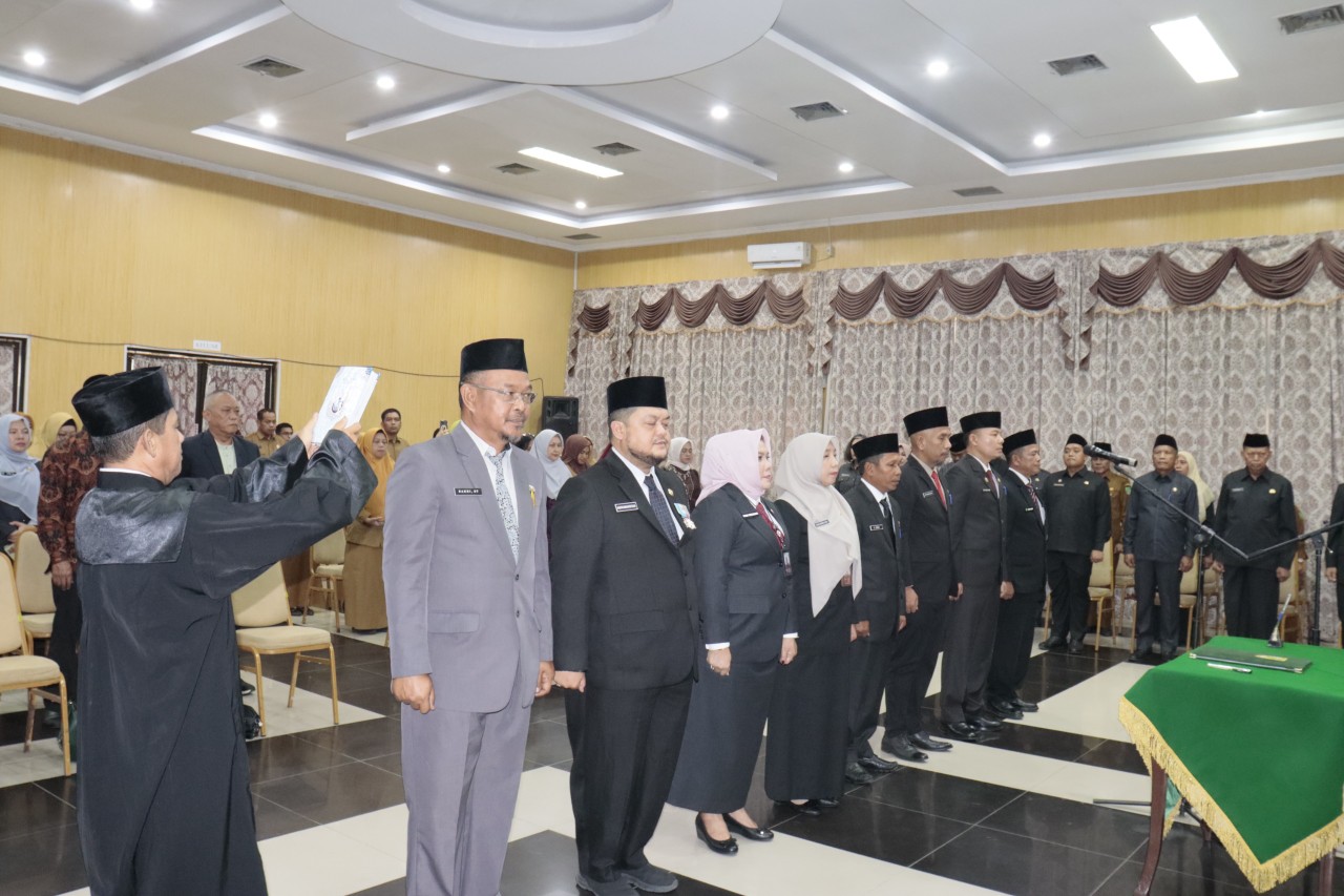 8 Pejabat Eselon II Pemkab Inhu Dilantik, Ini Daftar Namanya