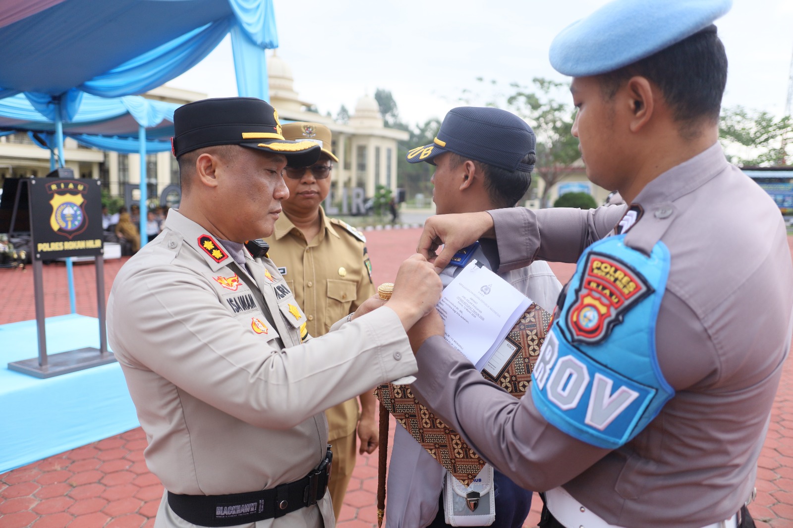 Kapolres Rohil dan Wabup Pimpin Apel Operasi Ketupat Lancang Kuning 2026