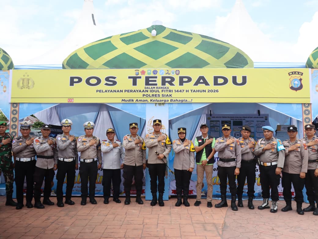 Kapolres Siak Tinjau Pos Pam Istana Siak Jelang Mudik Lebaran 2026