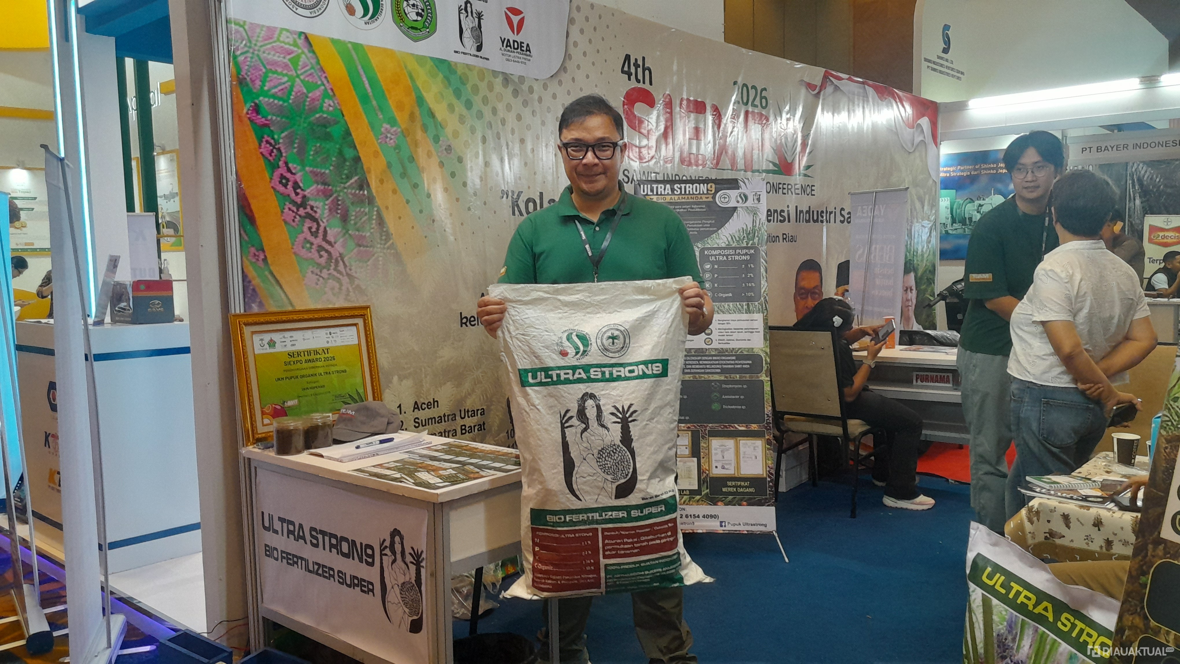 Pupuk Organik Ultra Strong Mejeng di SIEXPO 2026, Manfaatkan Limbah Sawit dan Klaim Hemat Biaya hingga 50 Persen