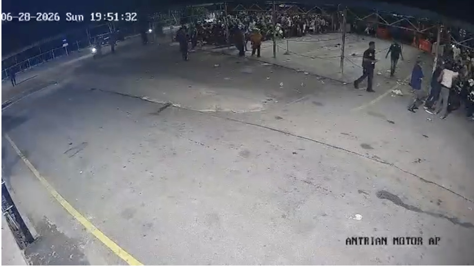 CCTv Ungkap Kronologi Keributan di Pelabuhan Roro Bengkalis