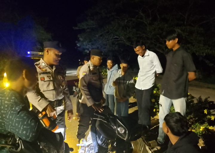 Patroli Blue Light Polsek Rimba Melintang, Tekan Kriminalitas dan Narkoba di Jalan Lintas Bagansiapiapi