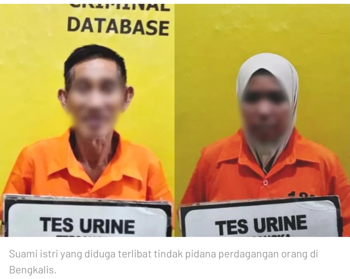 Pasutri di Bengkalis Dituntut 6 dan 4 Tahun Penjara, Didakwa Bawa WNI Pulang dari Malaysia via Jalur Ilegal