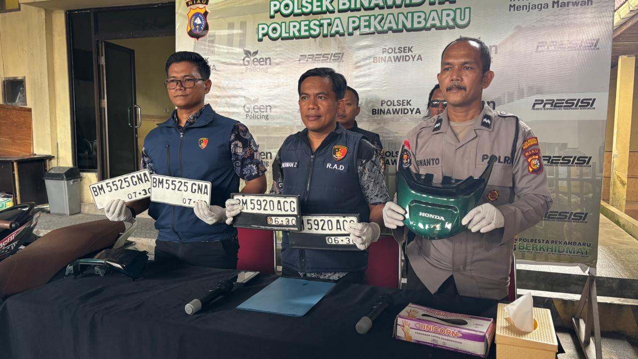 20 Kali Beraksi, Empat Pelaku Komplotan Curanmor di Pekanbaru Ditangkap Polisi