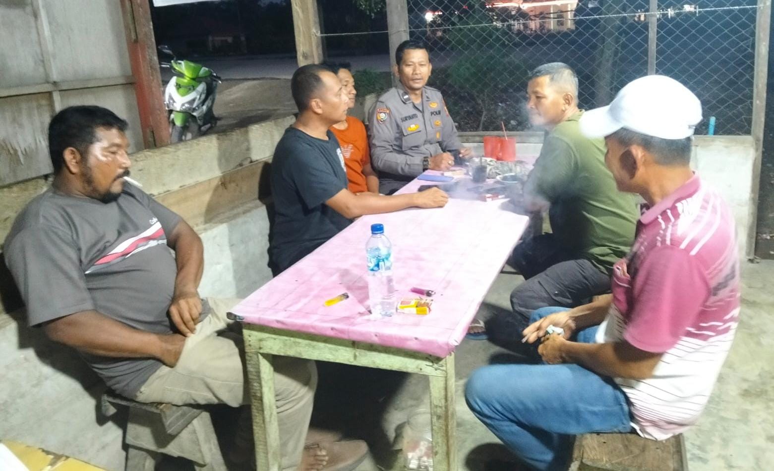 Polsek Bangko Pusako Ajak Warga Aktifkan Kembali Satkamling, Cegah Gangguan Kamtibmas